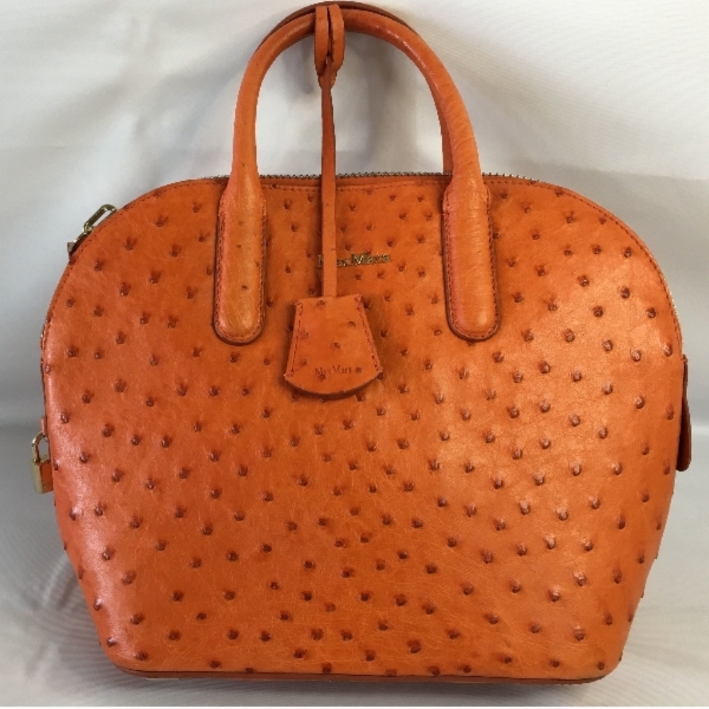 MaxMara Exotic Ostrich Made in Italy - Picture 1 of 16